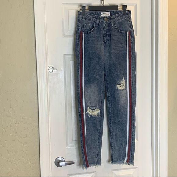 One Teaspoon High Waist Awesome Baggies Size 24 - Picture 11 of 12